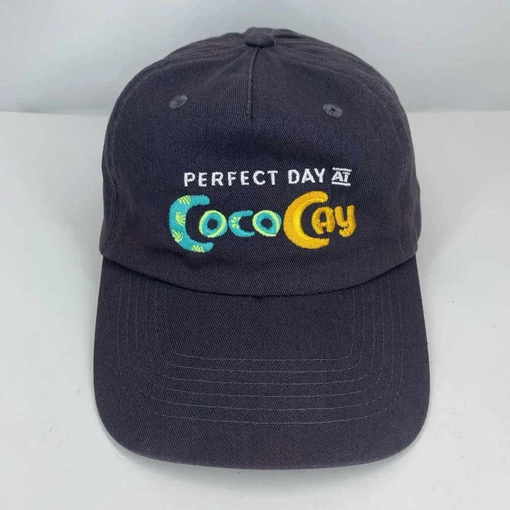 Perfect Day At Coco Cay Hat Cruise Blue Adjustable OSFM Baseball Cap